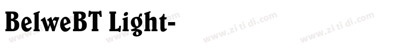 BelweBT Light字体转换 BelweBT Light字体转换